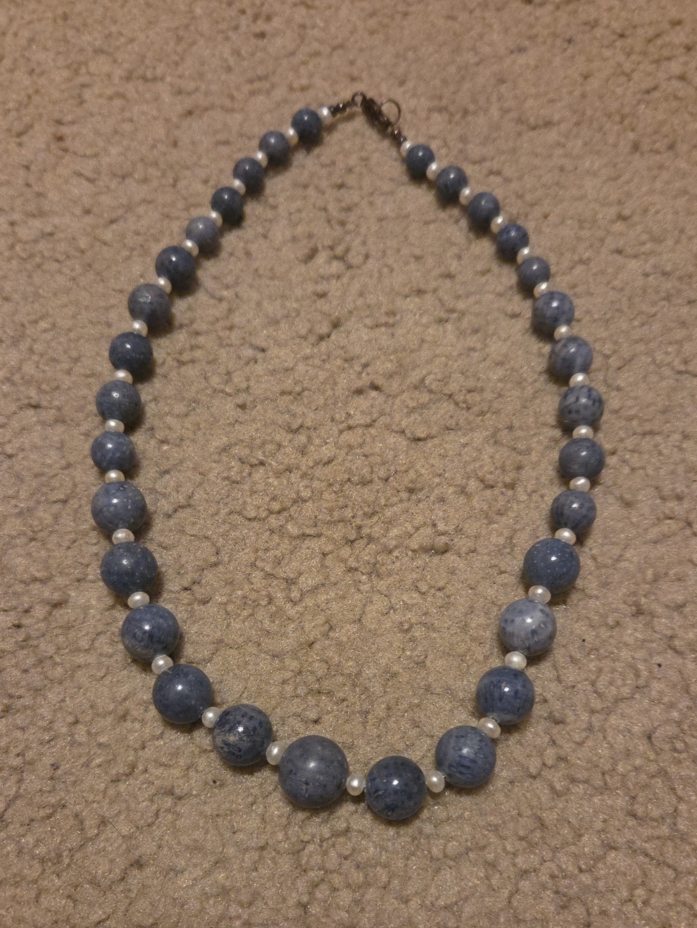 Blue Coral Necklace